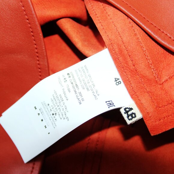 BNWT AW21 MARNI SPRAY PRINT LEATHER SHIRT JACKET 48 - Picture 11 of 13